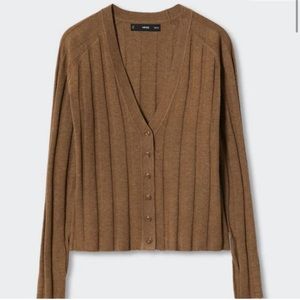 Mango brown cardigan